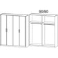 Rauch Rivera Range - Wardrobe Unit 4 Door-Furniture-Rauch-White-4 Door-No Drawers-Levines Furniture