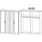 Rauch Rivera Range - Corner Wardrobe-Furniture-Rauch-White-1 Door-Levines Furniture