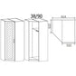 Rauch Rivera Range - Corner Wardrobe-Furniture-Rauch-White-1 Door-Levines Furniture