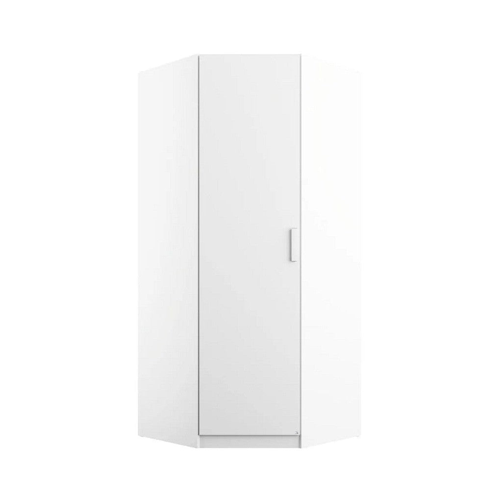 Rauch Rivera Range - Corner Wardrobe-Furniture-Rauch-White-1 Door-Levines Furniture