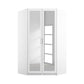 Rauch Rivera Range - Corner Wardrobe-Furniture-Rauch-White-2 Doors Mirrored-Levines Furniture