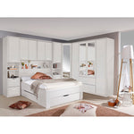 Rauch Rivera Range - Corner Wardrobe-Furniture-Rauch-White-1 Door-Levines Furniture