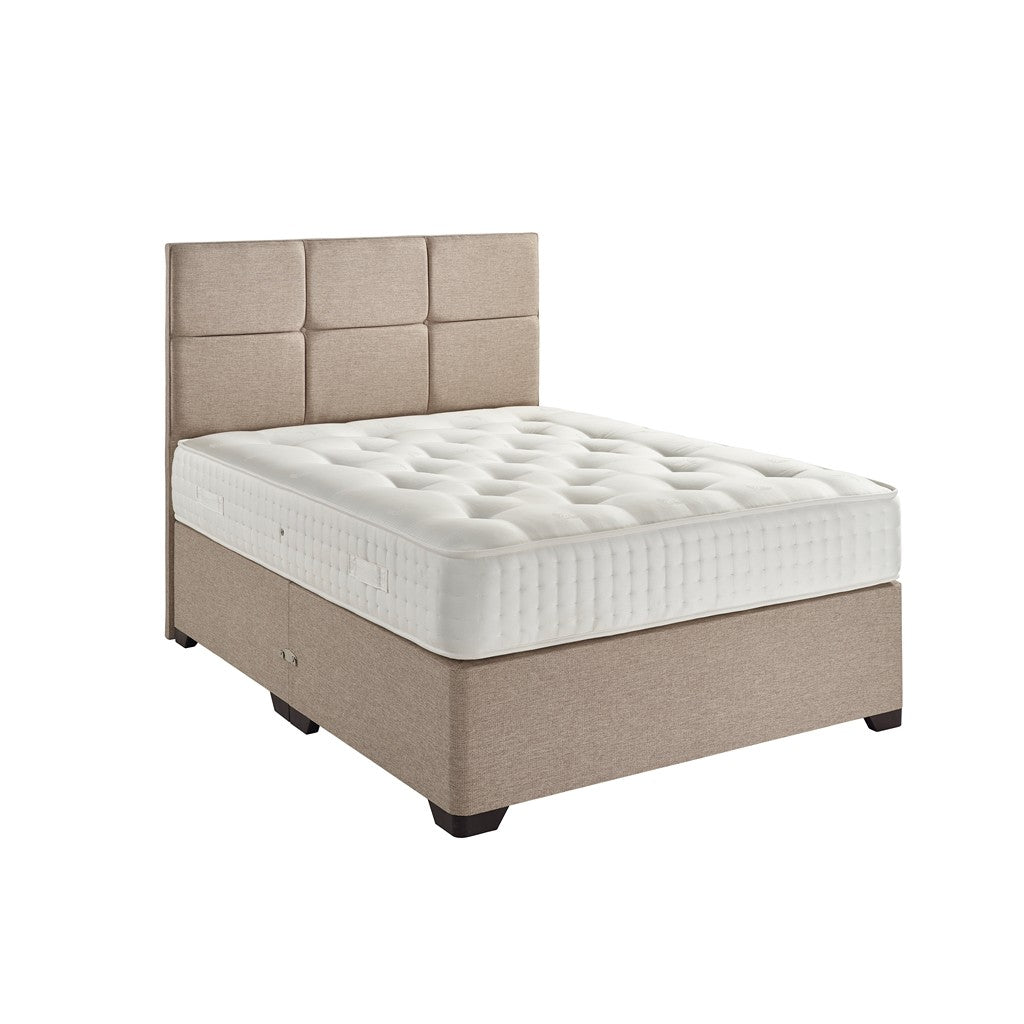 Snuggles 1000 Double Divan Bed-Furniture-Dreamland-No Storage-Charcoal-Levines Furniture