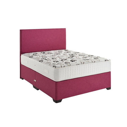 Spring Blossom Double Divan Bed-Furniture-Dreamland-No Storage-Charcoal-Levines Furniture