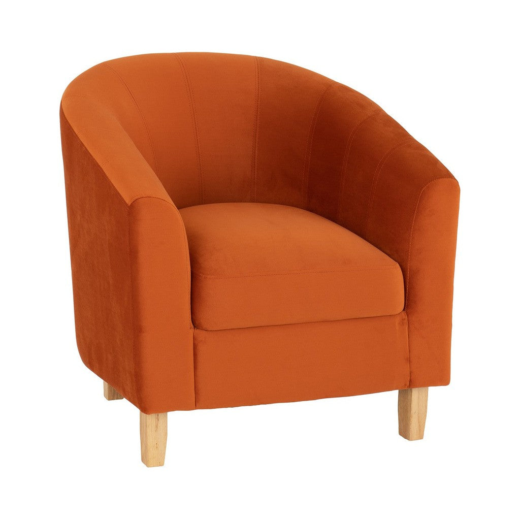 Tempo Tub Chairs-Furniture-seconique-Burnt Orange-Levines Furniture