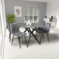 Timor 1.2m Grey & 4 Vernon Grey Dining Set-Furniture-Shankar-Levines Furniture