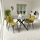 Timor 1.2m Grey & 4 Vernon Yellow Dining Set-Furniture-Shankar-Levines Furniture