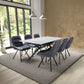 Timor Extending Grey & 6 Arnhem Midnight Blue Dining Set-Furniture-Shankar-Levines Furniture