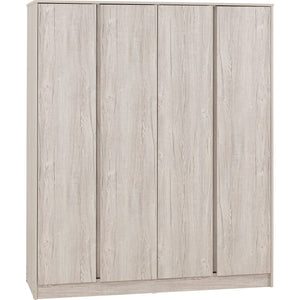 Malvern 4 Door Wardrobe - URBAN SNOW
