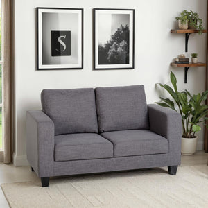 Tempo Two Seater Sofa-in-a-Box - GREY FABRIC