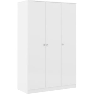 Denver 3 Door Wardrobe - WHITE GLOSS