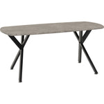 Athens Oval Coffee Table - CONCRETE EFFECT