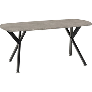 Athens Oval Coffee Table - CONCRETE EFFECT