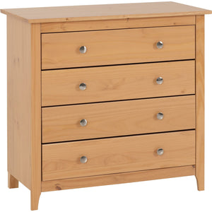 Oslo 4 Drawer Chest - ANTIQUE PINE