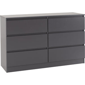 Malvern 6 Drawer Chest - GREY