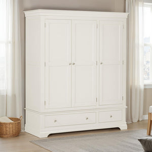 Bordeaux 3 Door Wardrobe - IVORY