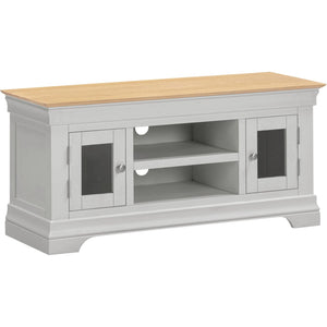 Bordeaux Small TV Stand - PEBBLE GREY/OAK