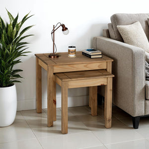 Panama Nest of 2 Tables - NATURAL WAX