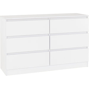 Malvern 6 Drawer Chest - WHITE