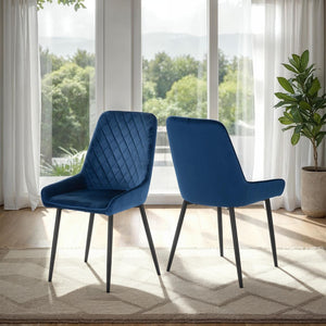 Avery Chair (Box of 2) - SAPPHIRE BLUE VELVET
