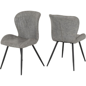 Quebec Chair (Box of 4) - GREY PU