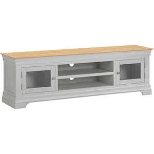 Bordeaux TV Stand - PEBBLE GREY/OAK