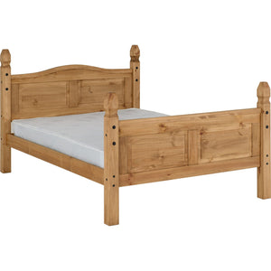 Corona 5' Bed High Foot End - DISTRESSED WAXED PINE