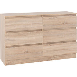Malvern 6 Drawer Chest - SONOMA OAK EFFECT