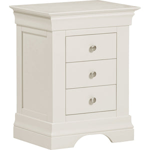 Bordeaux 3 Drawer Bedside - IVORY