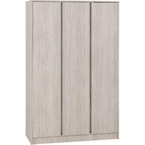 Malvern 3 Door Wardrobe - URBAN SNOW