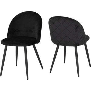 Marlow Chair (Box of 4) - BLACK VELVET