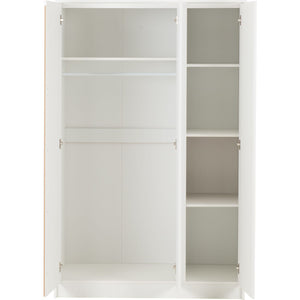 Malvern 3 Door Wardrobe Bedroom Set - WHITE