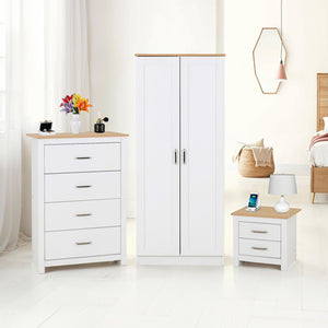 Portland Trio - WHITE/OAK EFFECT