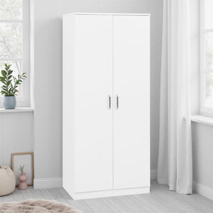 Dakota 2 Door Wardrobe - WHITE