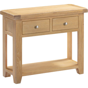 Windsor 2 Drawer Console Table - NATURAL OAK