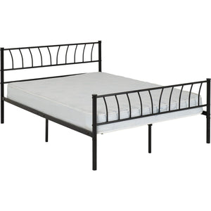 Harlow 4'6" Bed - BLACK