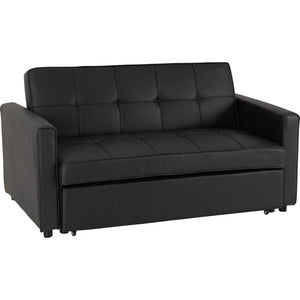 Astoria Sofa Bed - Black Faux Leather