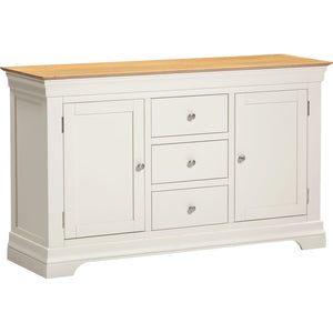 Bordeaux 2 Door 3 Drawer Sideboard - IVORY/OAK
