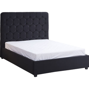 Madison 4'6" Bed - BLACK VELVET FABRIC