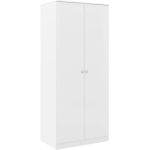 Denver 2 Door Wardrobe - WHITE GLOSS