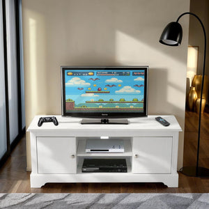 Stratford 2 Door TV Unit - WHITE