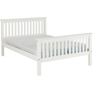 Monaco 4' Bed High Foot End - WHITE