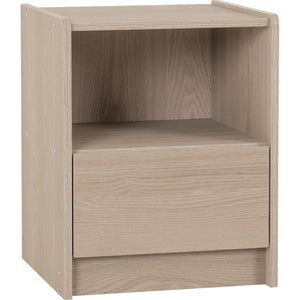 Paris 1 Drawer Bedside - SMOKED ASH EFFECT