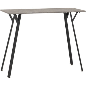 Quebec Bar Table Set - CONCRETE EFFECT/GREY PU