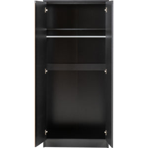 Malvern 2 Door Wardrobe Bedroom Set - BLACK