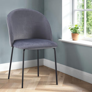 Boston Chair (Box of 4) - GREY VELVET