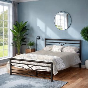 Kelly 4'6" Bed - BLACK