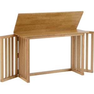 Richmond Foldaway Dining Set (4 Stools) - OAK VARNISH