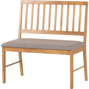 Austin Dining Bench - OAK EFFECT/GREY FABRIC