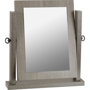 Lisbon Dressing Table Mirror - BLACK WOOD GRAIN